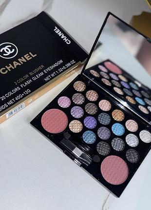 Тіні для повік chanel 20+2 румʼяни розкішна палетка тіней лімітка