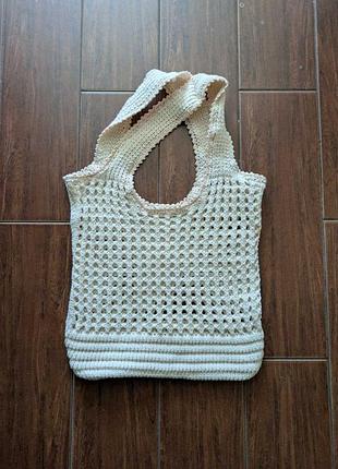 Сумка шоппер вязана handmade