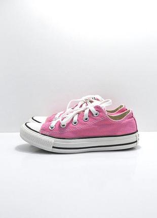 Детские оригинальные розовые кеды converse р. 36