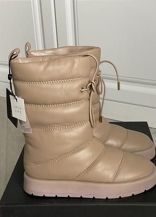 Шкіряні жіночі сапоги,розмір 36,massimo dutti