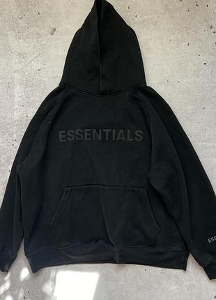 Чорне худі essentials 4