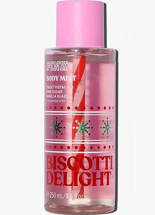 Парфумований спрей для тіла biscotti delight pink victoria's secret 🎀