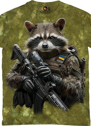 Футболка єнот зсу снайпер - assault raccoon футболка унісекс код 3300160