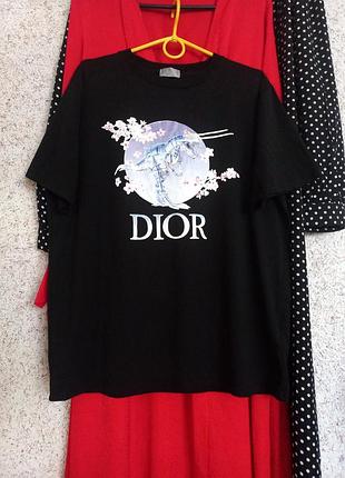 Мужская футболка dior sorayama с принтом динозавров черного цвета италия