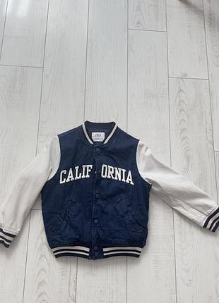 Джинсова куртка з підкладкою zara