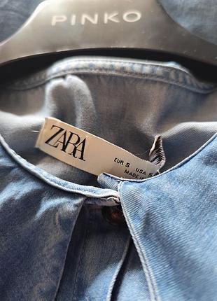Джинсова сорочка zara s 4