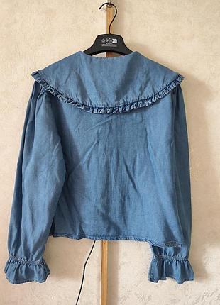 Джинсова сорочка zara s 3
