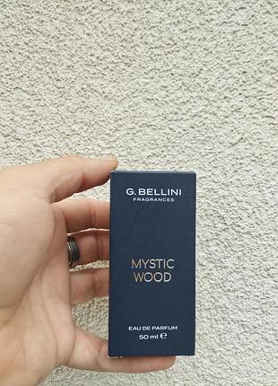 Чоловіча парфумована вода g. bellini mystic wood 50 мл – деревний аромат, аналог oud wood