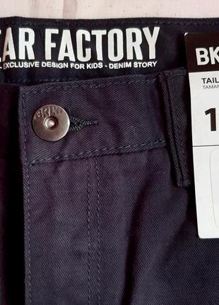 Темно серые и черные плотные брюки чиносы школа bkl wear франция на 10 лет (140см)2 фото