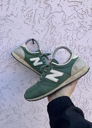 Кросівки new balance 420 оригінал зелені замшеві кросівки нью беленс