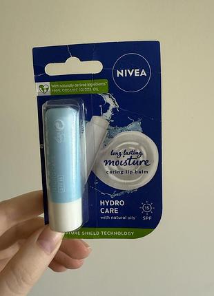 Бальзам-догляд для губ  nivea hydrocare spf 15