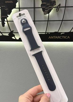 Ремінець apple watch 38/40/41mm,силікований ремінець для епл вотч 38/40/41 мм (синій)