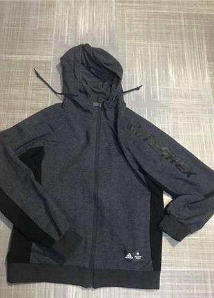 Adidas💙чоловічий одяг /темно-сіра кофта💛l/48