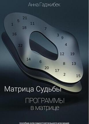 Книга матрица судьбы. программы в матрице. анна гаджибек