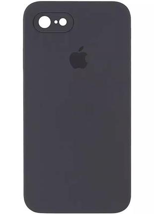 Чехол fiji silicone case full camera для apple iphone se 2022 бампер накладка с защитой камеры carbon grey