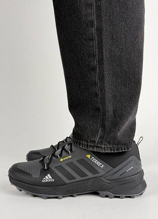 Мужские кроссовки adidas terrex swift r3 grey black