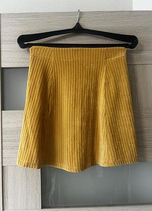 Вельветова спідниця pull&bear 2