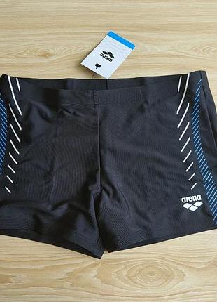 Чоловічі плавки боксери arena m crossing short black-turquoise