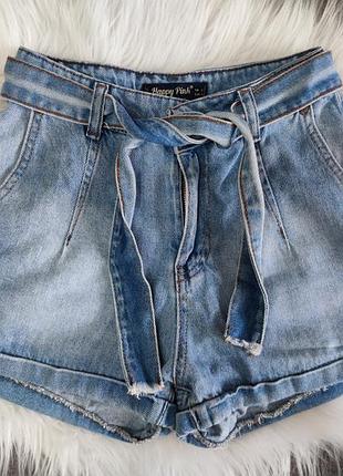 Подростковые шорты на девочку высокая посадка 10-13 лет 36р. h&amp;m c&amp;a zara