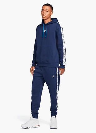 Спортивний костюм чоловічий|nike m nk club flc gx hd trk suit blue|dm6838-410&dm6838-410