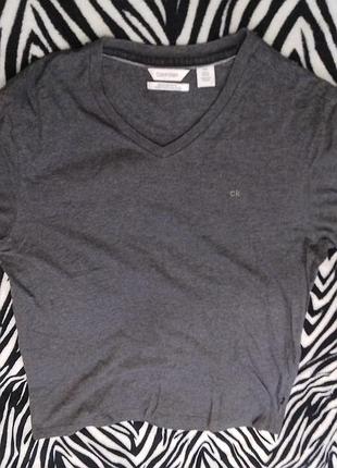 Чоловіча футболка calvin klein liquid touch/slim fit (розмір m)