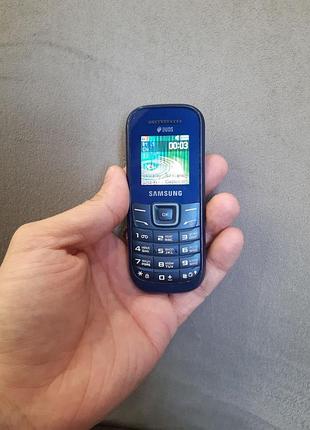 Кнопочный телефон samsung e1202 синий 6