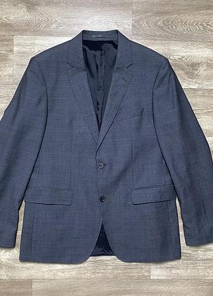 Hugo boss  оригінальний піджак чоловічий шерстяний johnstons1/lenon blazer 100% wool super 100 men’s size 50 / 40r