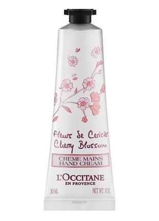 L’occitane cherry blossom крем для рук 30 мл • франція • новий