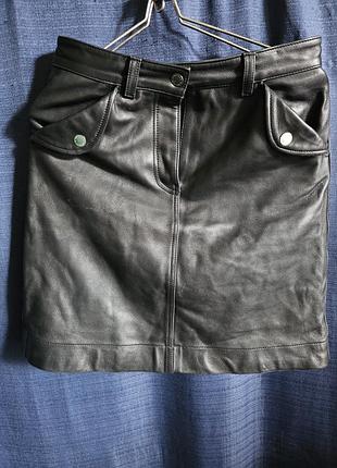 Юбка из кожи paul smith