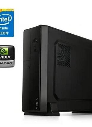 Пк vinga cs313b sff / intel xeon e5-2660 v2 (10 (20) ядер 2.2 - 3.0 ghz) / 32 gb ddr3 / 240 gb ssd / nvidia quadro p400, 2 gb