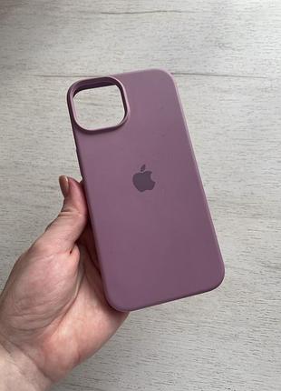 Силіконовий чохол на мікрофібрі для iphone 14 айфон 14