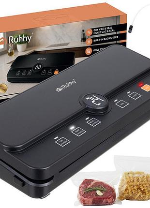 Вакууматор с ножом ruhhy 24620 вакуумный упаковщик 110 вт