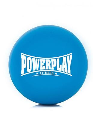 Масажний силіконовий м'яч powerplay pp-4354 silicone lacrosse ball (6.3см.) синій