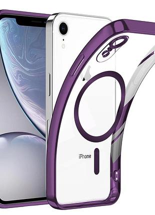 Чехол fiji chrome для apple iphone xr с magsafe и защитой камер purple