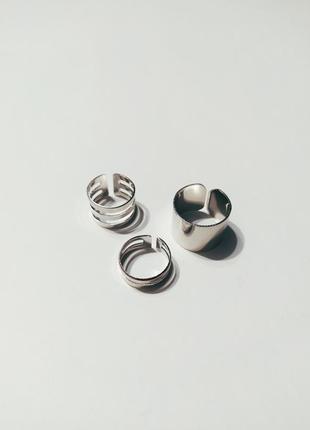 Тренд набор колец женских фаланговые кольца серебро9 фото