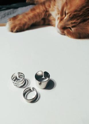 Тренд набор колец женских фаланговые кольца серебро10 фото