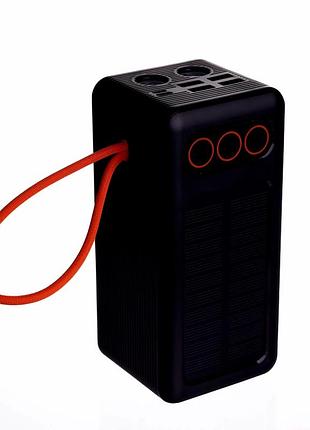Повербанк 50000 мач 22,5 вт с встроенными кабелями usb type-c micro-usb lightning черный hp-n57