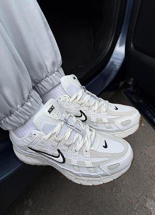 Кроссовки nike p-6000 white/beige