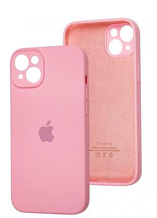 Чохол fiji silicone case full camera для apple iphone 14 бампер накладка із захистом камери rose pink