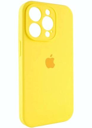 Чохол fiji silicone case full camera для apple iphone 14 pro max бампер накладка із захистом камери sunflower