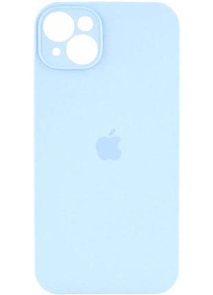 Чехол fiji silicone case full camera для apple iphone 15 бампер накладка с защитой камеры sky blue