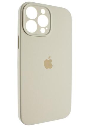 Чехол fiji silicone case full camera для apple iphone 13 pro бампер накладка с защитой камеры light grey