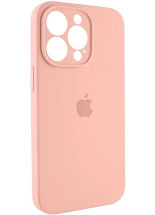 Чехол fiji silicone case full camera для apple iphone 16 pro бампер накладка с защитой камеры grapefruit