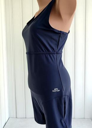 Купальник слитный, монокини, батал, пляжный костюм, трико slazenger. размер l 48