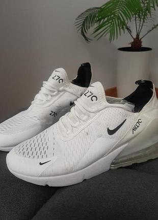 Кроссовки мужские белые бренд nike air max 270
