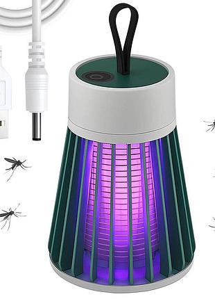 Антимоскитная лампа аккумуляторная usb, площадь действия до 20м² / портативная ловушка для комаров /