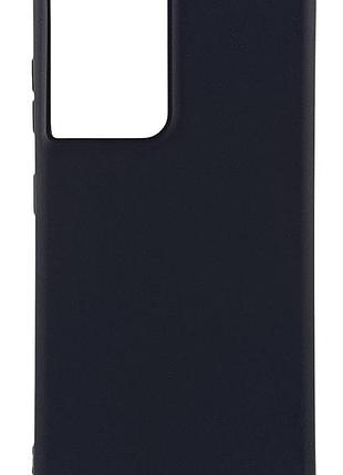 Чехол silicone case для samsung galaxy s21 ultra / g998 бампер с микрофиброй черный