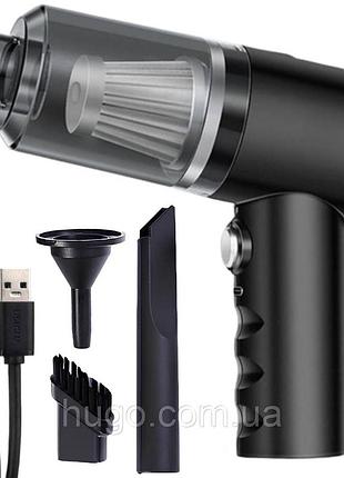 Автомобильный пылесос 120w + 3 насадки, от usb, as-228 /