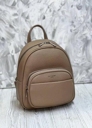 Рюкзак david jones см6921 бежевий