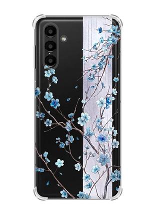 Чохол із потовщеними кутами на samsung galaxy a04s/a13 5g квітуча сакура (принт 422)